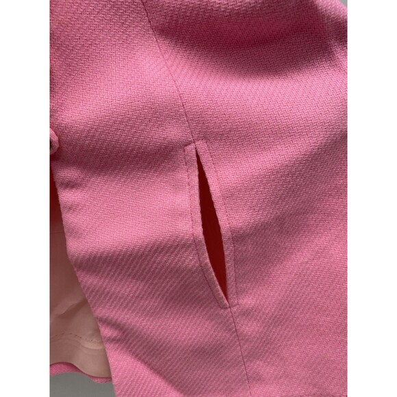 Adorable Pink Little Girls Cape w￼/ 3 Buttons Arm holes 18” Long 1960s Poncho - Picture 5 of 16